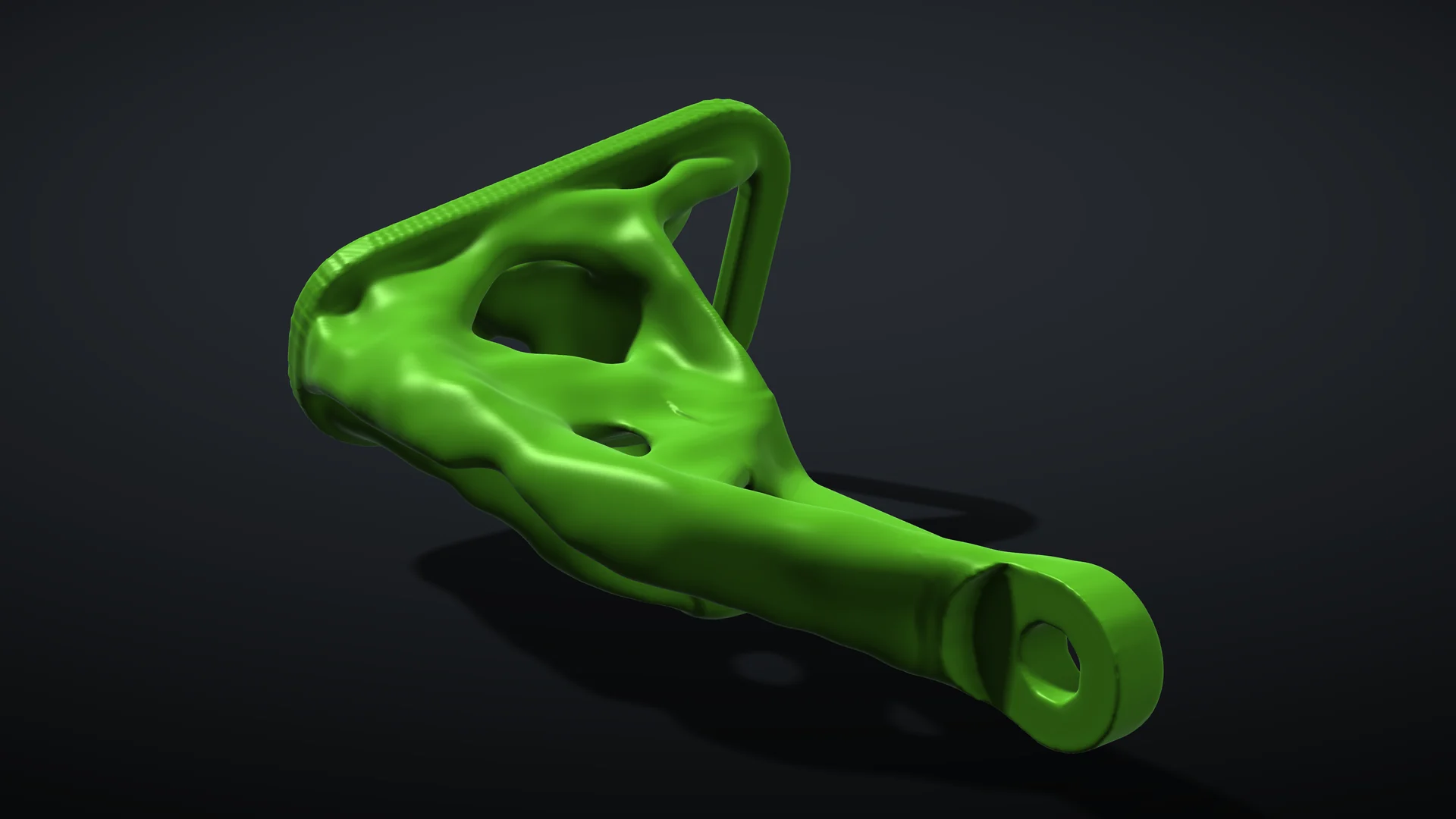 Rear quarter render of the final XR50 chain guard